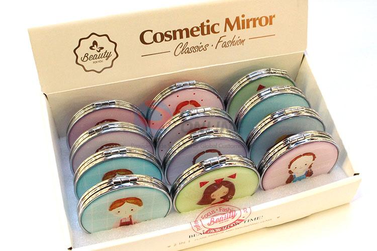 New Girl Design Round Pocket Cosmetic Mirror for Sale