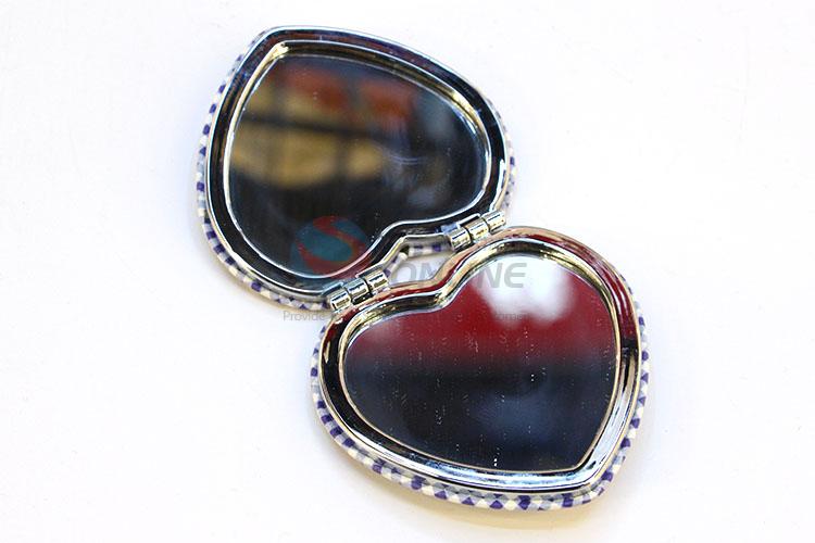 Good Quality Heart Shaped Pocket Cosmetic Mirror for Sale