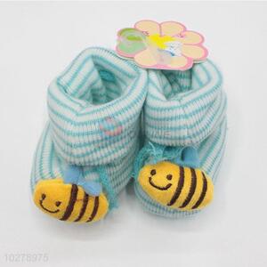 Colorful bee design baby shoes