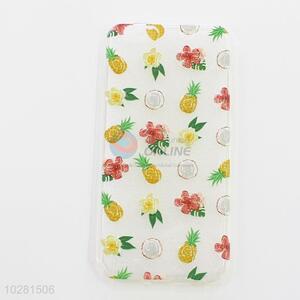 Clorful Flower and Pineapple Printed Silicone Mobile Phone Shell for iphone
