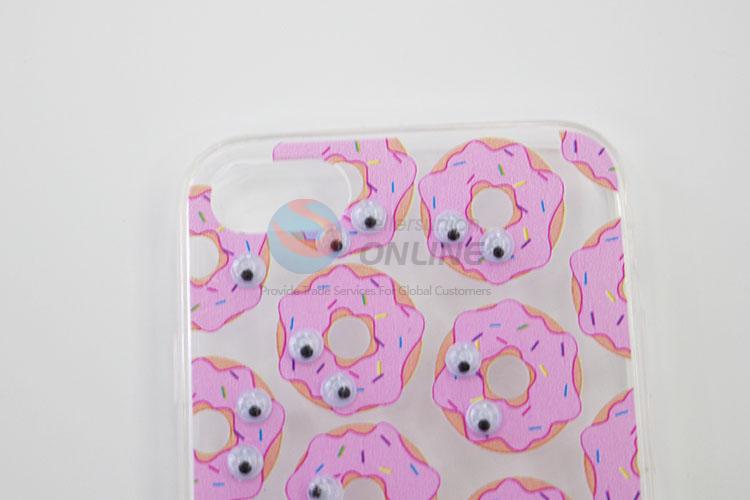 Pink Cartoon Doughnut Style TPU Mobile Phone Shell for iphone