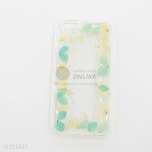 Good Quality Dried Flower Style Transparent TPU Mobile Phone Shell for iphone