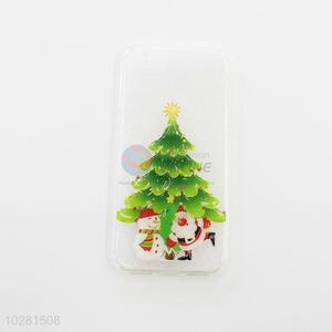 Chirstmas Tree and Snowman Printed Silicone Mobile Phone Shell for iphone
