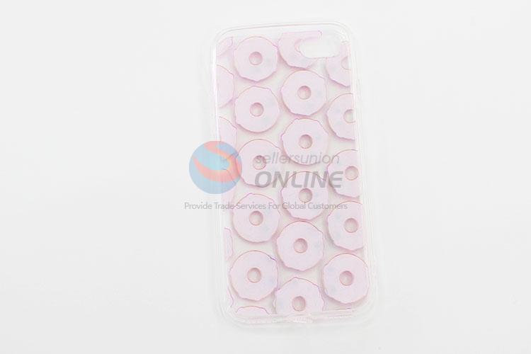Pink Cartoon Doughnut Style TPU Mobile Phone Shell for iphone
