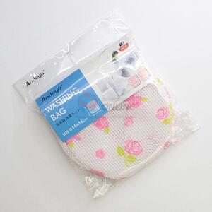 Pink Flowers Pattern Lingerie Washing Hosiery Saver Protect