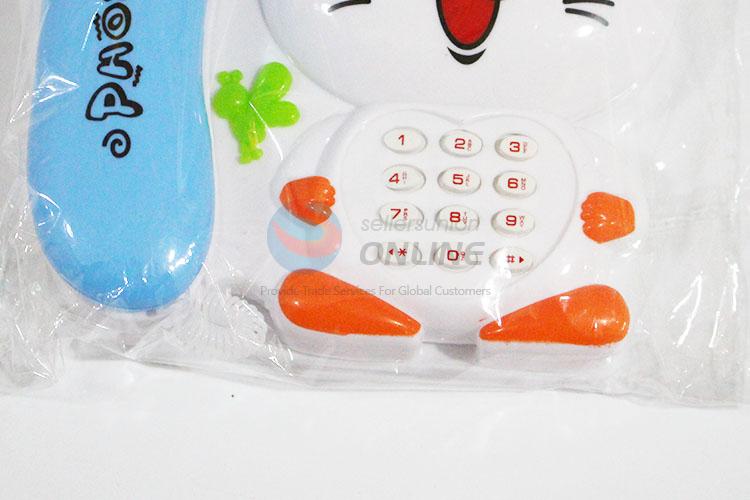 White Cartoon Cat Shaped New Electronic Toy Phone