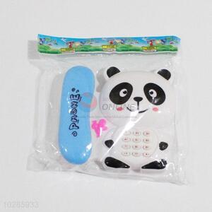 Top Quality Cartoon Panda Shaped Electronic Toy Phone Musical Toys