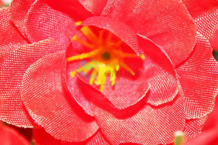 塑料花-21朵7头桃花