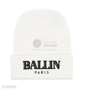 High Quality Men White Sports Knitted Hat Caps