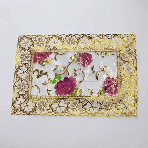 Rose Pattern Easy Clean Table Mat/Placemat for Restaurants