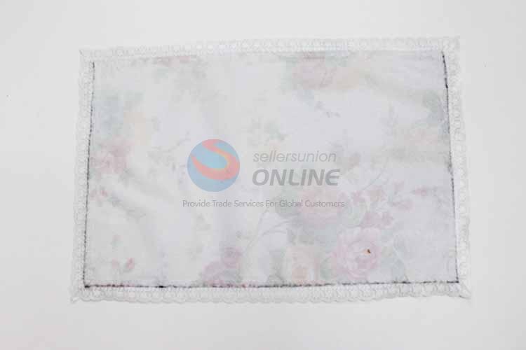 Colorized Flower Pattern Easy Clean Table Mat/Placemat for Restaurants