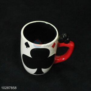 Wholesale price poker printing ceramic coffee cup