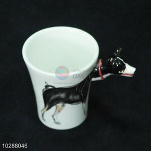 Wholesale Supplies Ceramic Cup with Dog Handle for Sale