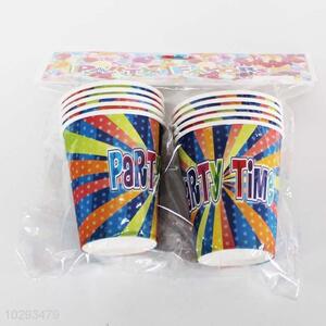 Good Sale 10 Pieces Colorful Paper Cups Party Cup