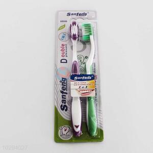 2Pcs Soft Toothbrush,Nano-antibacterial Toothbrush