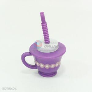 Best Selling Plastic Cup with Straw and Handle