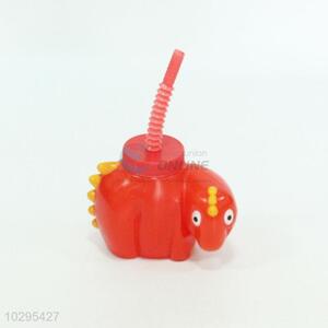 Cheap Price Animal Shaped Plastic Cup with Straw