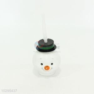 Fashion Style Bear Shaped Plastic Cup with Straw
