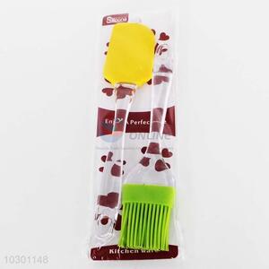 Wholesale Nice 2pcs Barbecue Brush and <em>Silicone</em> <em>Scraper</em> for Sale