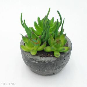Factory price artificial succulent plant pot round flowerpot