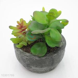 Creative Design artificial succulent plant pot round flowerpot