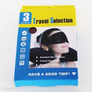 Wholesale 3pcs Travel Selection(Comfort Neck Pillow, Travel <em>Eyeshade</em>, Earpluges)