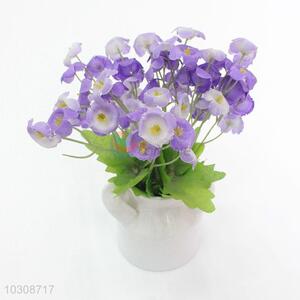 Factory Supply Milk Pot Shaped <em>Artificial</em> <em>Potted</em> <em>Plant</em> Fake Flower