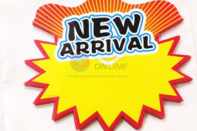 Custom New Arrival POP Price Tag Paper Price Label