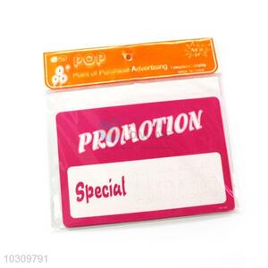 Color Printing POP Promotion Price Tag POP Price Label