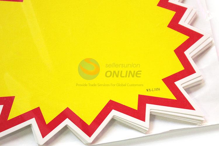 Best Selling POP Price Tag Price Label Paper Price Card