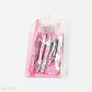 Ladies Manicure Set Beauty Tools Nail File/ Nail Clipper/ Cuticle Pusher/ Eyebrow Tweezers