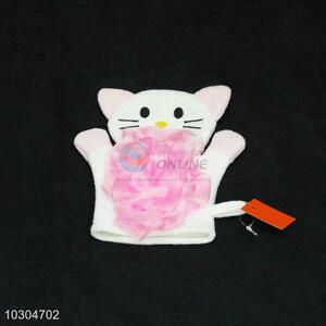 Cute Cat Shaped Shower Cleaning Bath Gloves