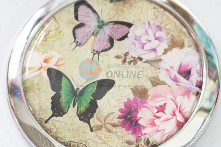 Low price high quality colorful butterfly makeup mirror