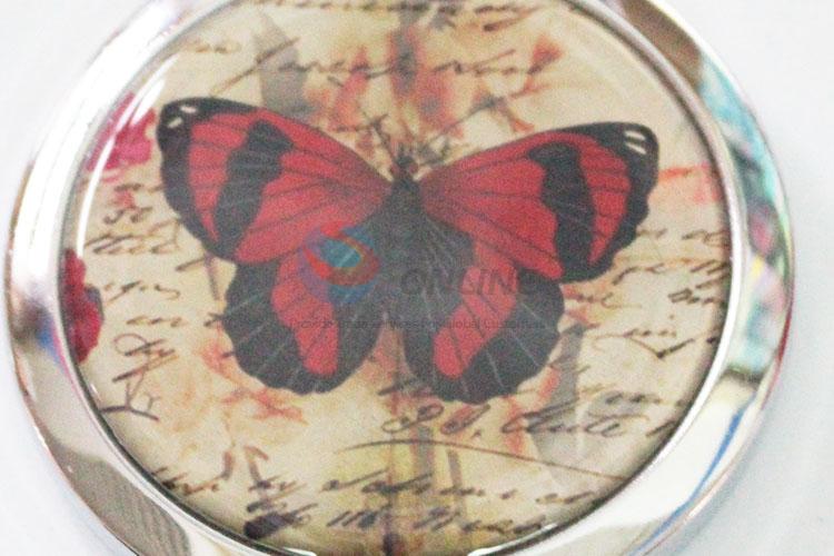 Wholesale top quality butterfly makeup mirror