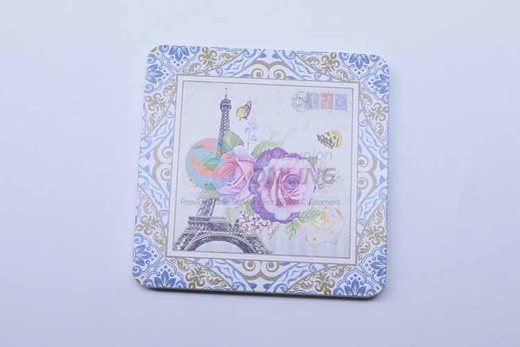 Flower Pattern Square Cup Mat/Cup Coaster