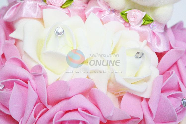 Vivid Fake Leaf Wedding Flower Bridal Bouquets Decoration