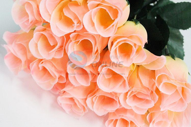 A Bunch of FakePink Color Rose for Wedding Decoration