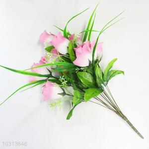 12 Pieces Vivid Artificial Rose for Home Decoration