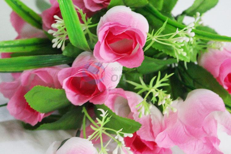 12 Pieces Vivid Artificial Rose for Home Decoration