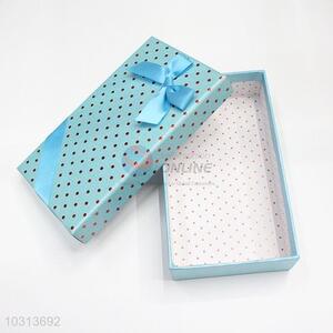 Cardboard Gift Box Sky Blue Paper Long Design Gift Box