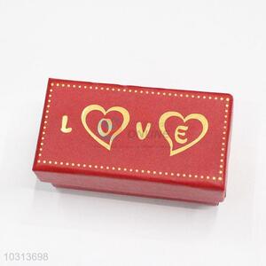 Cardboard Gift Box Love Heart Pattern Red Paper Gift Box