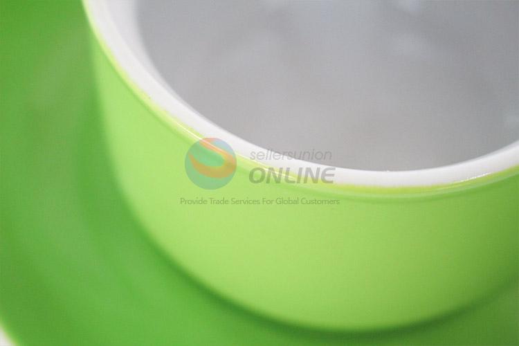 Cute Design Green Ceramic Cup Set