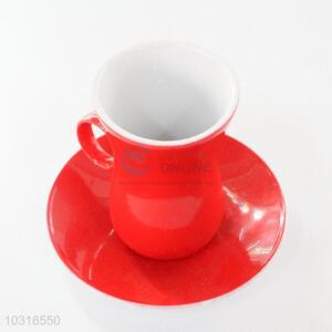 Unique Design Red Ceramic Cup Set