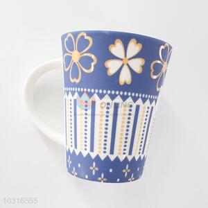 Good quality flower pattern ceramic cup