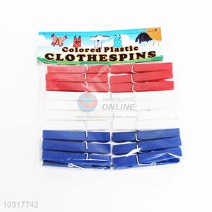 20pc Plastic <em>Clothes</em> Pegs Hanger <em>Racks</em>