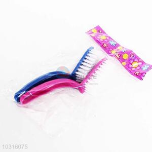 2pc Plastic Curved Handle Cleaning Brush