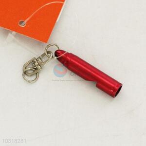Red aluminum whistle with wholesale price
