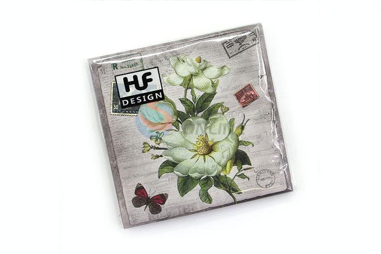 Competitive Price Print Flower Table Napkin