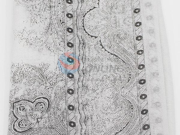 Digital Printed Shawl Slub Cotton Scarf for Promotion