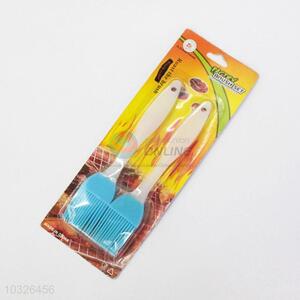 Popular cheap new style 2pcs blue barbecue brushes